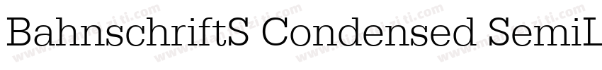 BahnschriftS Condensed SemiLigh字体转换